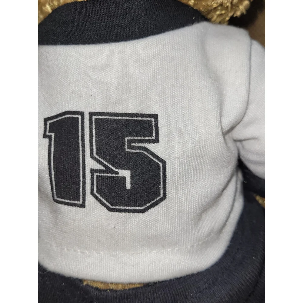 Vintage First & Main Soccer Uniform Teddy Bear Curly Hand Crafted With Tags 2002